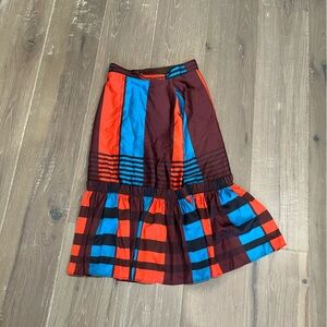 Anthropology Colorful Striped Skirt SMALL size 4 petite